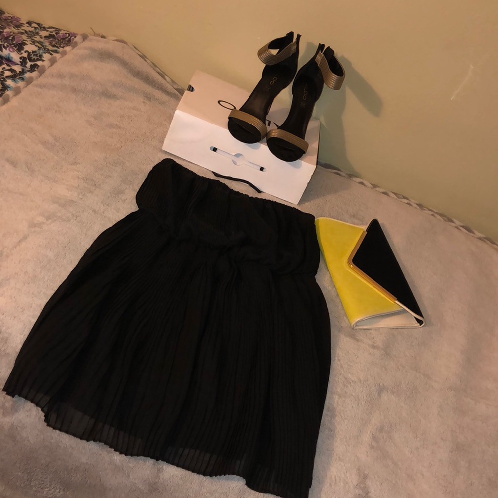 Forever 21 Black Ruffle Mini Dress - Picture 3 of 7